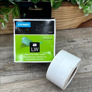 DYMO LabelWriter File Folder Labels, 3-7/16" x 9/16", 130 Labels, 1 Roll (30327)